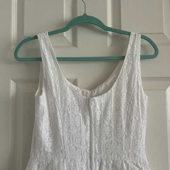 Lily Pulitzer Posey White Resort dress. Daisy Lane Lace. Sleeveless.EUC! Size 4. - Picture 7 of 8